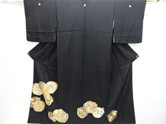 JAPANESE KIMONO / TOMESODE / EMBROIDERY / SHOCHIKUBAI & PHOENIX
